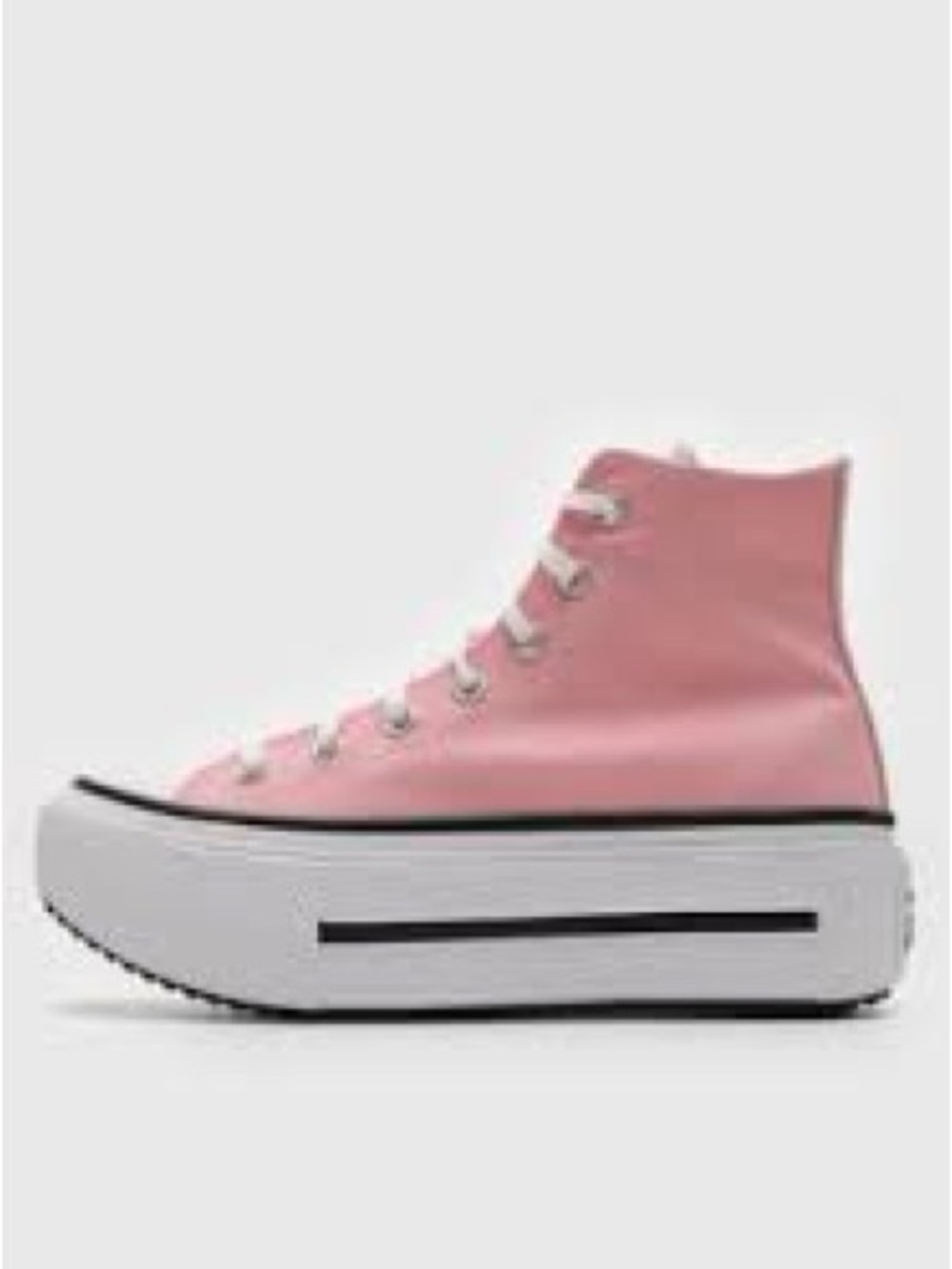 Converse Pink double stack Platform High-Top Sneakers - Picture 5 of 11
